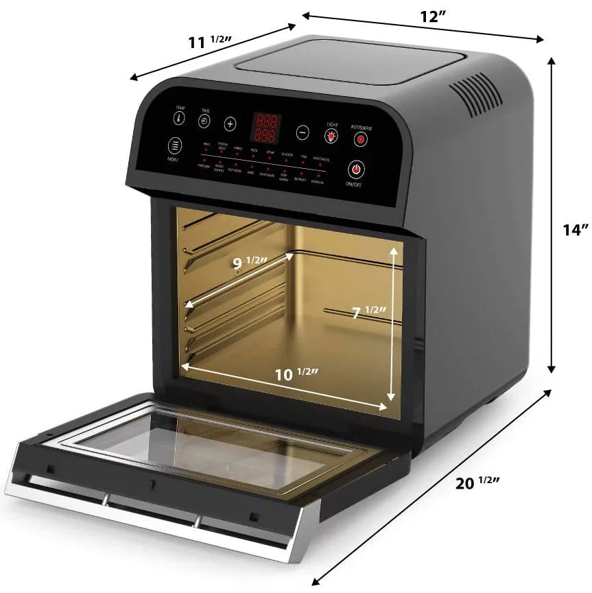 12.7-Quart Electric Air Fryer Black N989