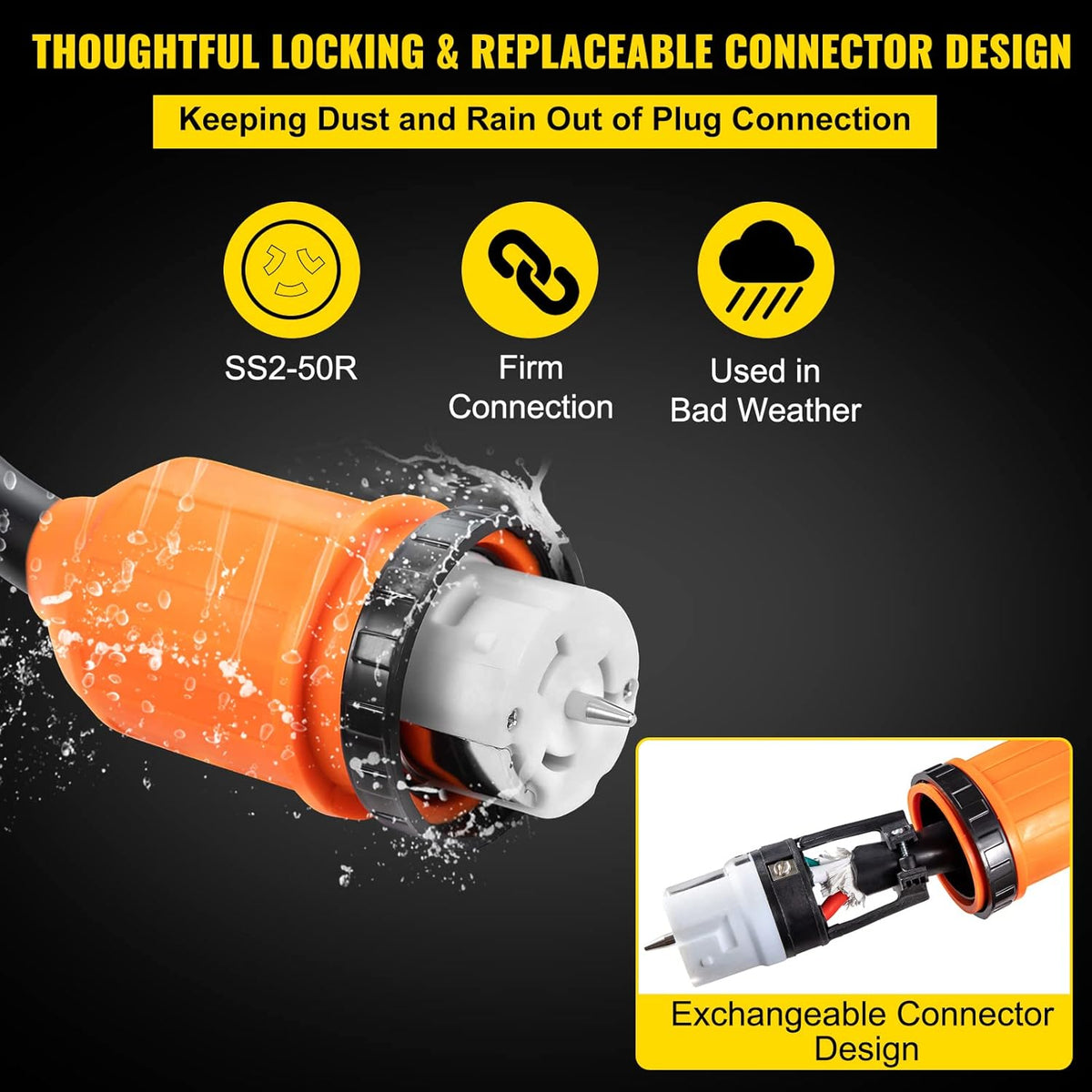 15' 50AMP Generator Cord A4174