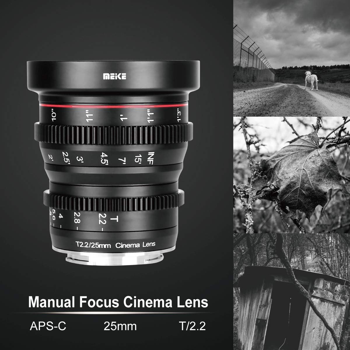 25mm T2.2 Manual Focus Prime Cinema Lens for Micro Four Thirds Mount Q3297