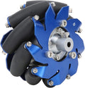 50mm Mecanum Wheel Left Aluminum with TPU Rubber Rollers X121