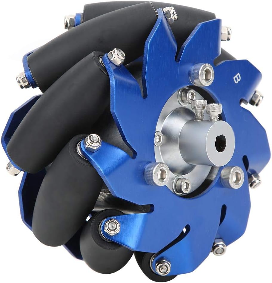 50mm Mecanum Wheel Left Aluminum with TPU Rubber Rollers X121