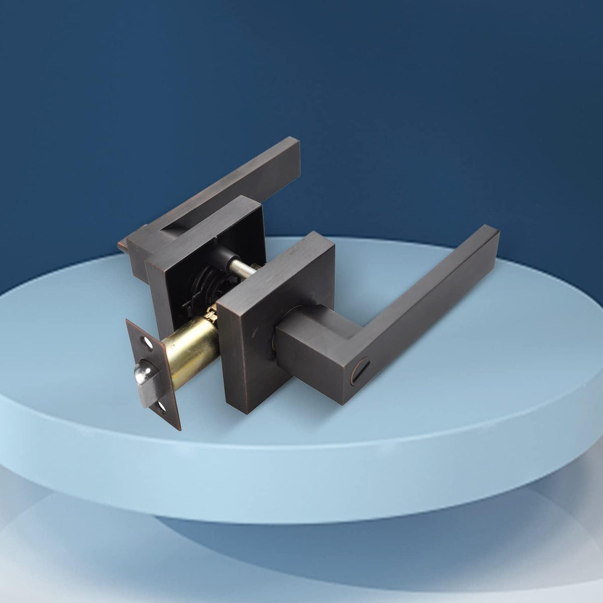 Brushed Bronze Zinc Alloy Door Lever Lock A3499