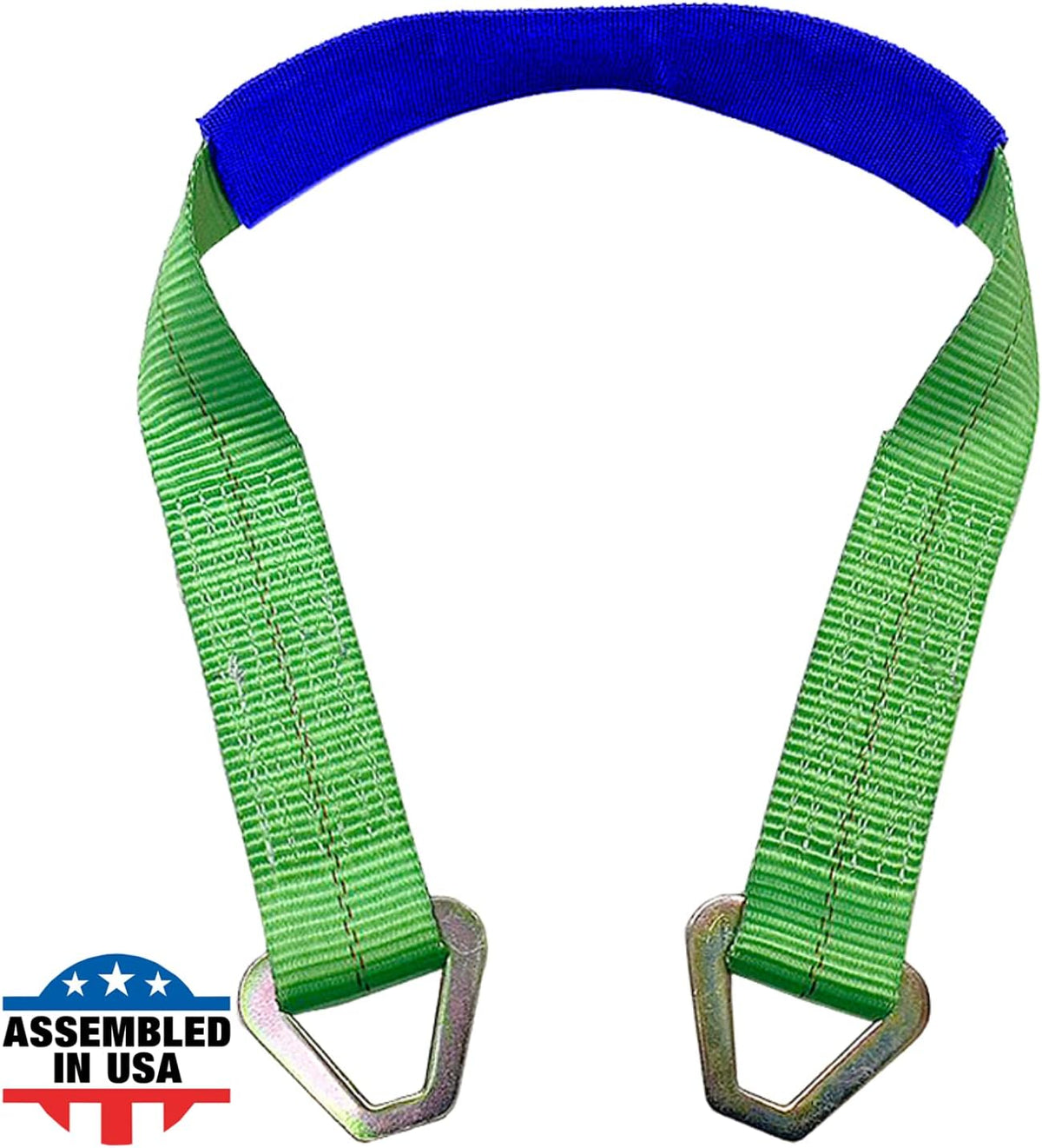 Black Motorcycle Tie Down Axle Straps with Protective Sleeve 12 PK R84731