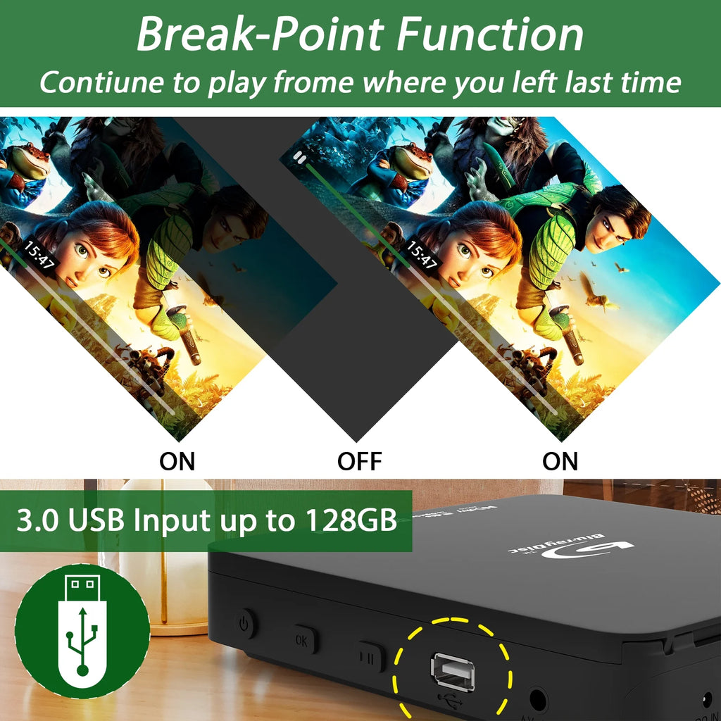Mini 1080P Blu Ray DVD Player with HDMI G570898
