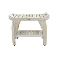 Off-White Teak Shower Bench R84434
