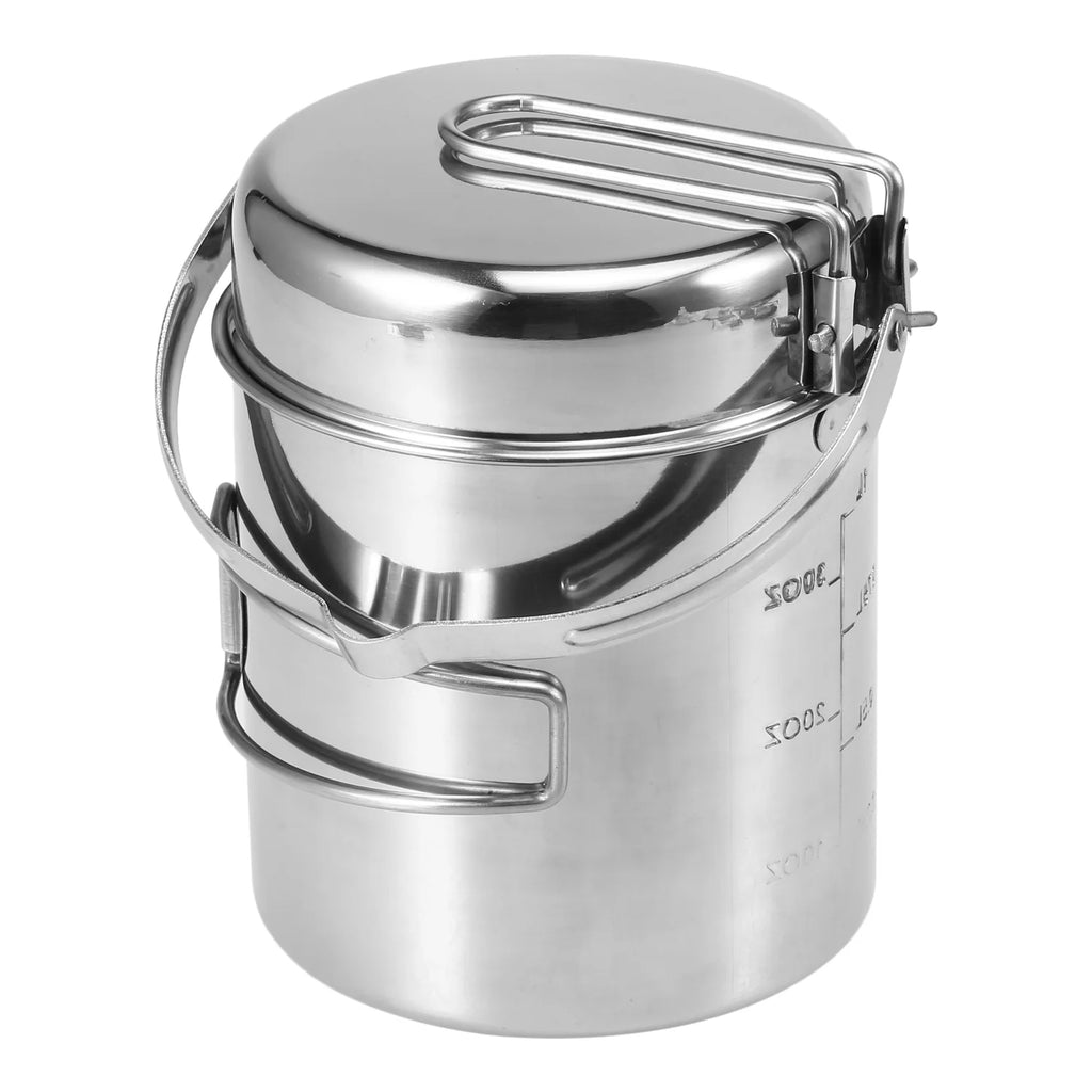 Stainless Steel Cooking Kettle 1L with Foldable Handle P214802