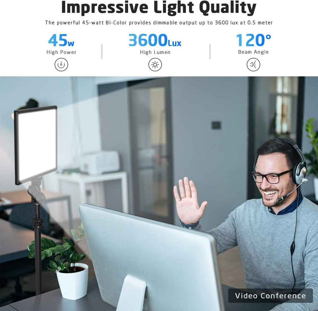15.4 Inch Dimmable Bi-Color LED Video Light with Remote Control A436969