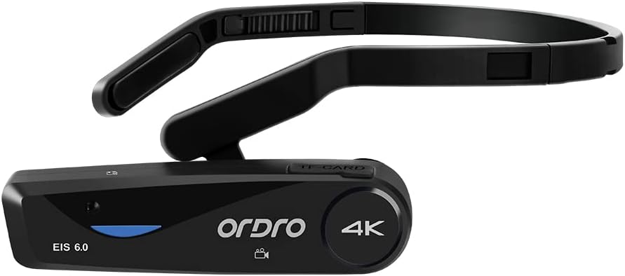 Black 4K Mini Wearable Video Camera with Remote Control Carrying Case 32G Micro SD Card N9580