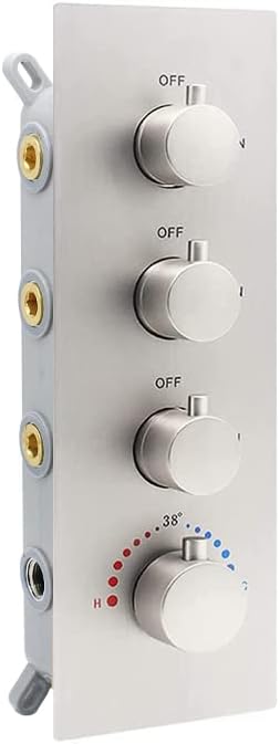 Chrome 3 Outlet Thermostatic Shower Valve O9710