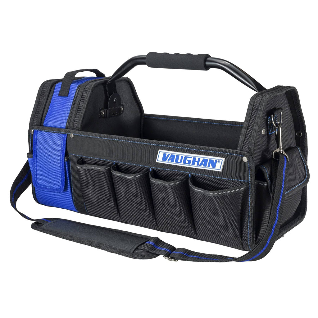 20 inch 16 Pocket Tool Tote Steel Handle Removable Tool Caddy L176