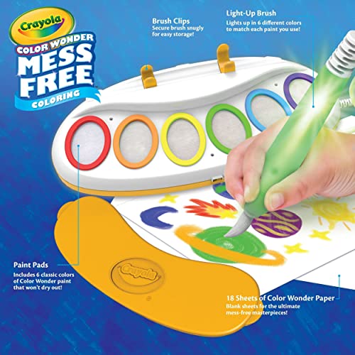 Color Wonder Magic Light Brush Mess Free Painting Station E8007