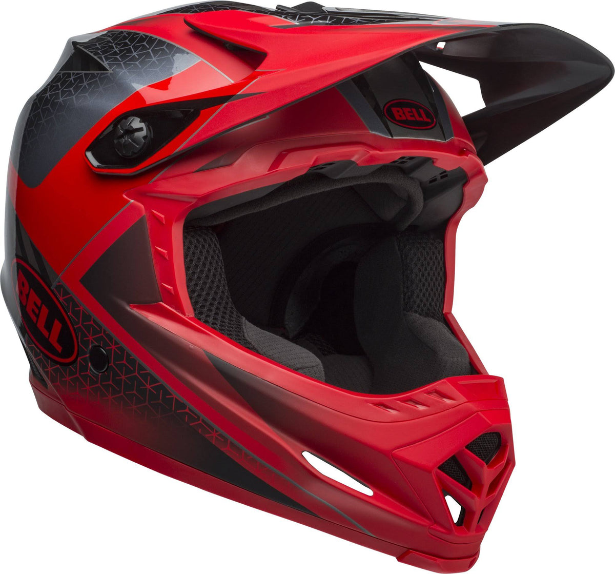 Matte Black/White Full-9 Helmet B678
