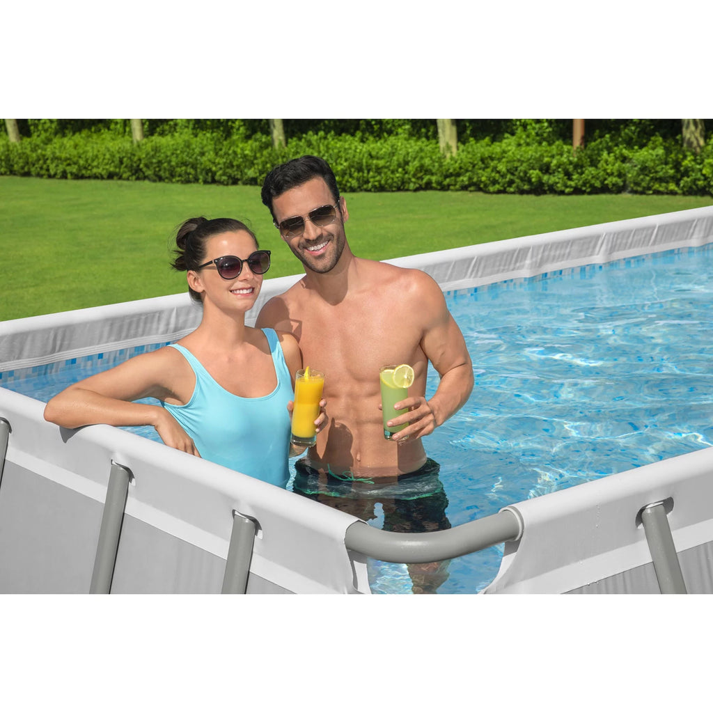 24' x 12' x 52 Rectangular Frame Above Ground Swimming Pool Set T9828