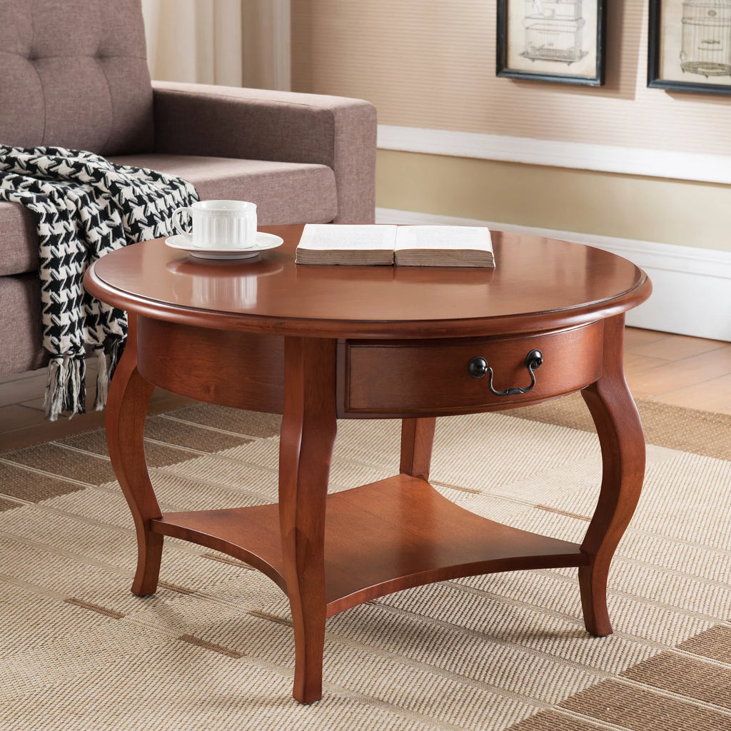 Round Coffee Table in Brown Cherry W247539