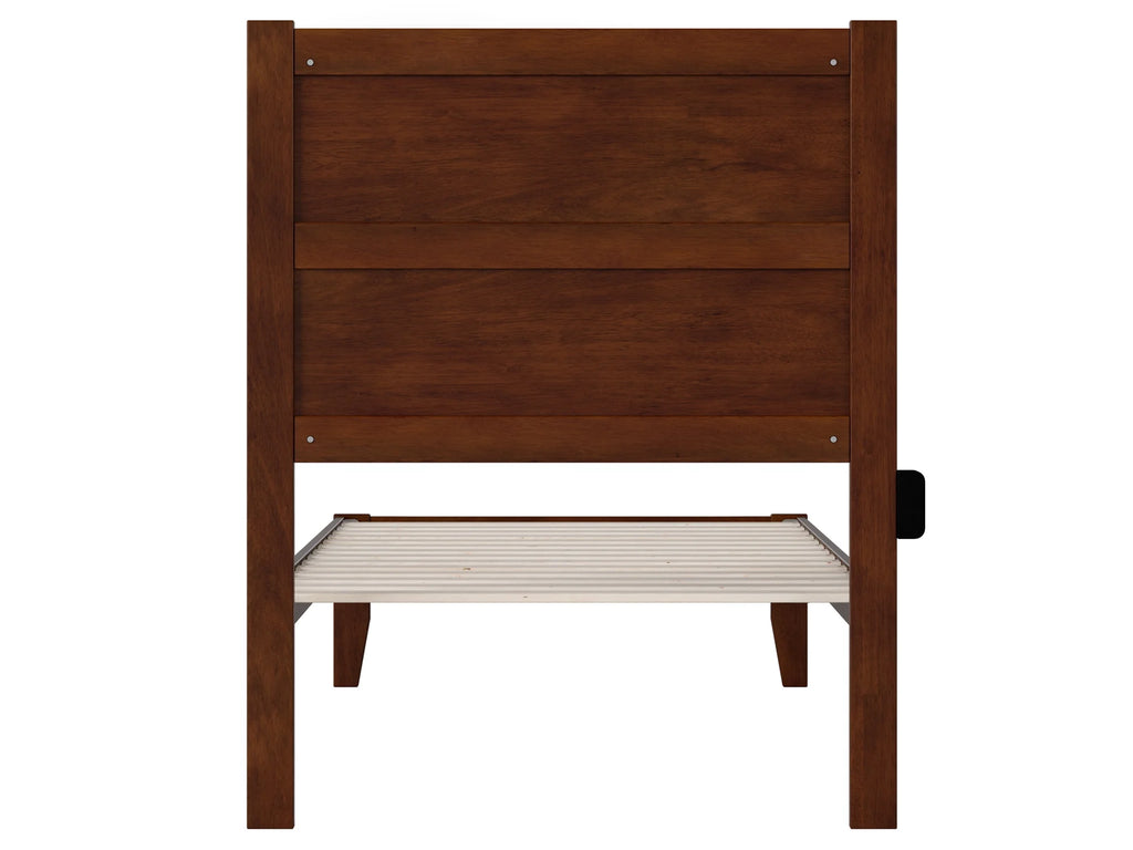 Twin XL Wood Platform Bed Frame with Panel Headboard L507