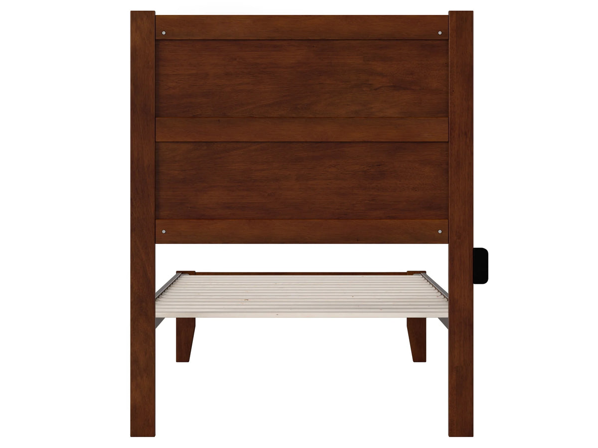 Twin XL Wood Platform Bed Frame with Panel Headboard L507