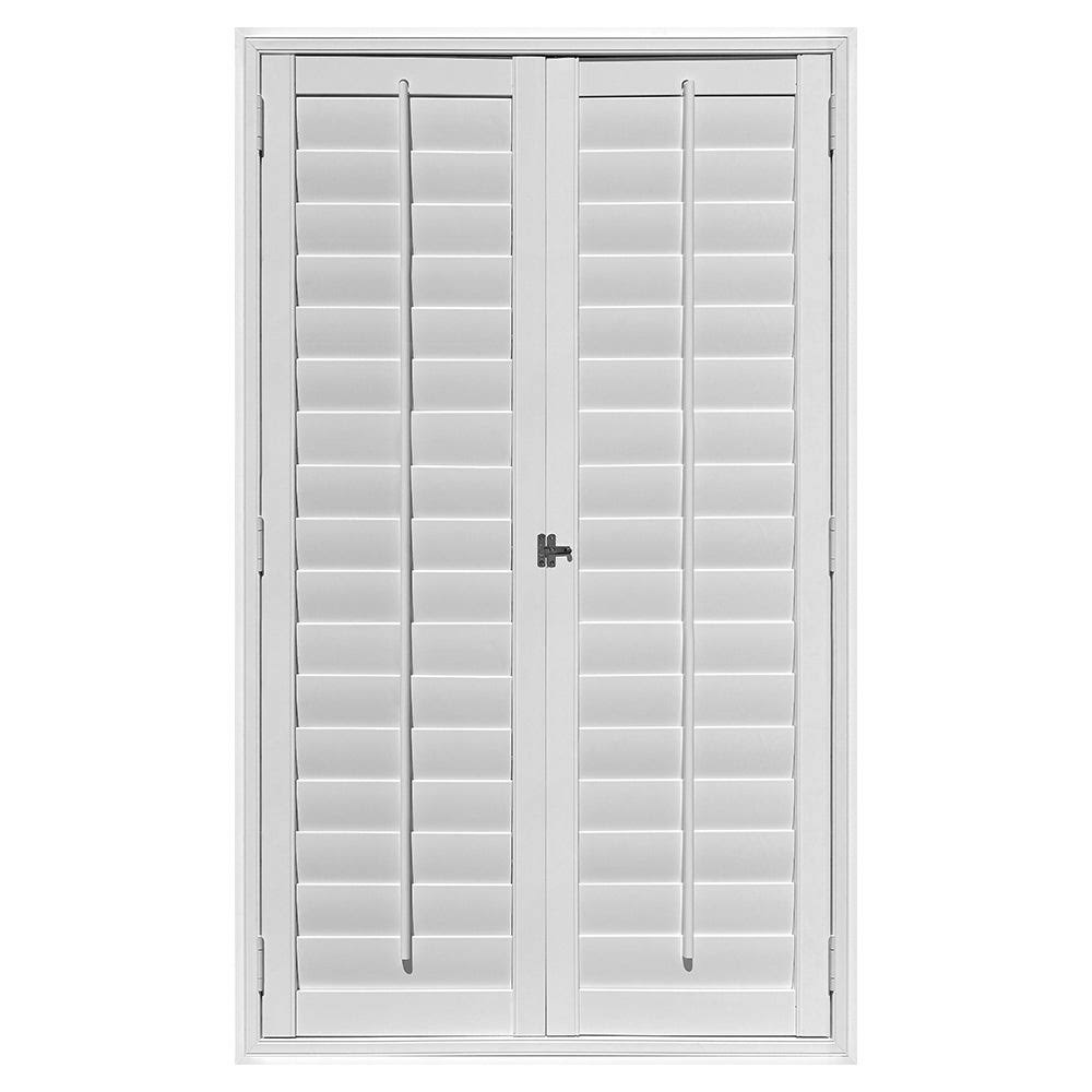 White Faux Wood Shutters 39x22W x 63x22H T43619
