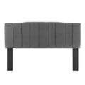 Charcoal Grey Performance Velvet Cal. King Headboard I6528