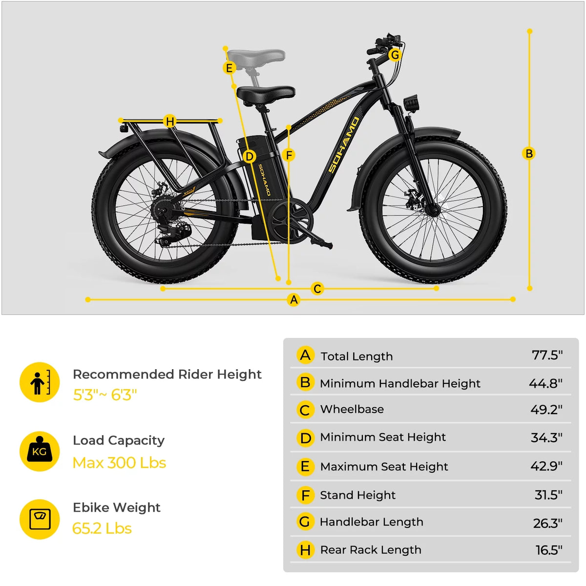 Electric Bike 26×4.0 Fat Tire 750W Motor 48V 15AH Y111