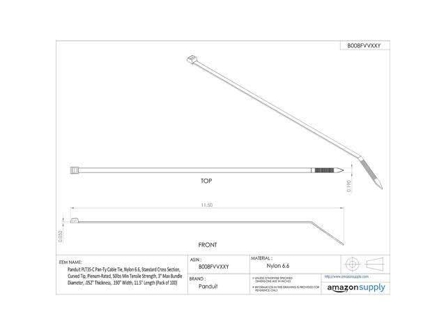 Nylon 6.6 9.7-inch Cable Tie 100-Pack S140506