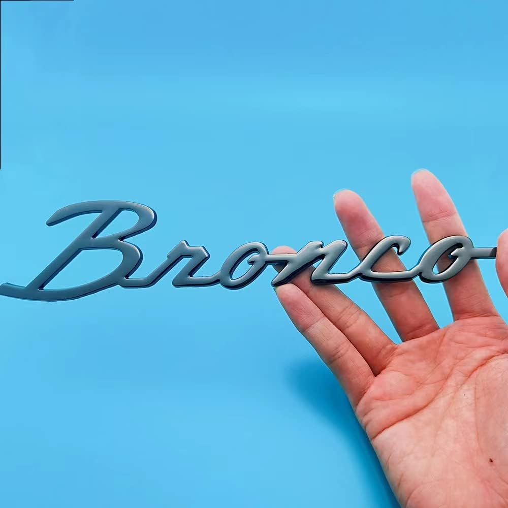 10 Bronco Full Metal 3D Car Decal 2-Pack Black P684717