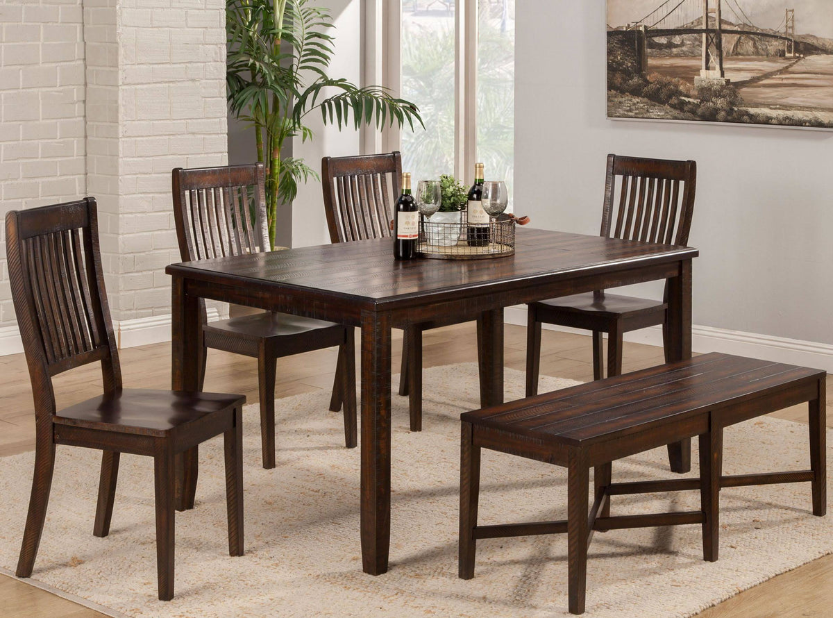 6 Piece Dark Espresso Dining Set X1480