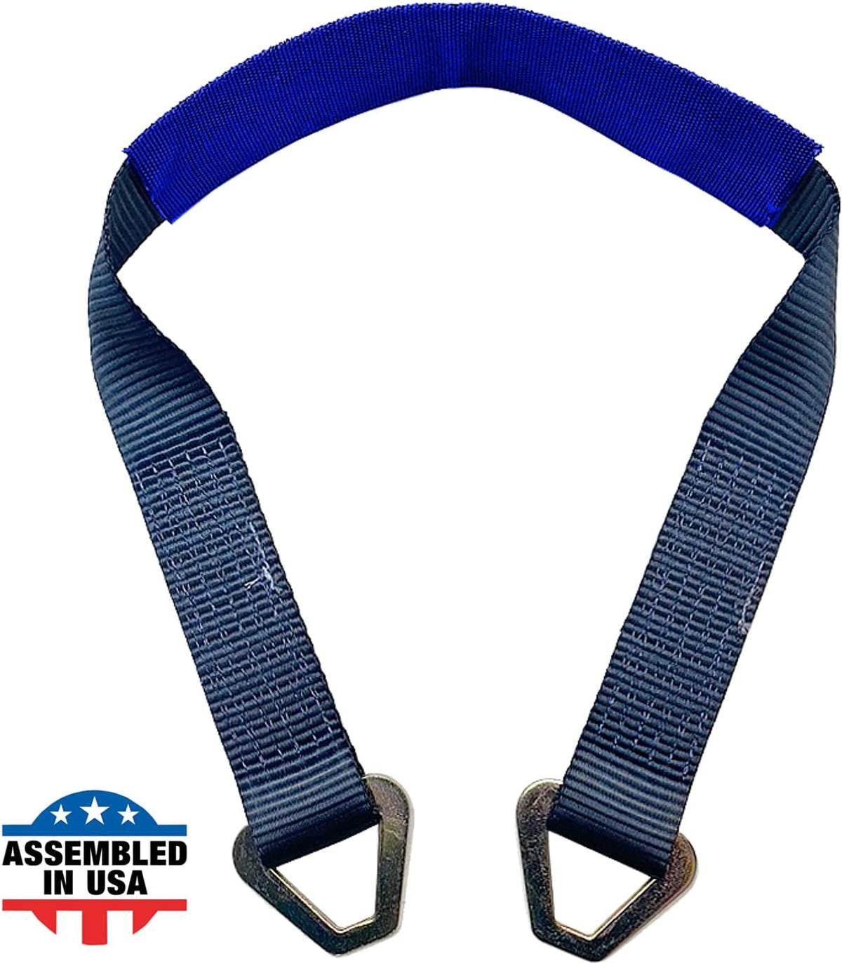 Black Motorcycle Tie Down Axle Straps with Protective Sleeve 12 PK R84731