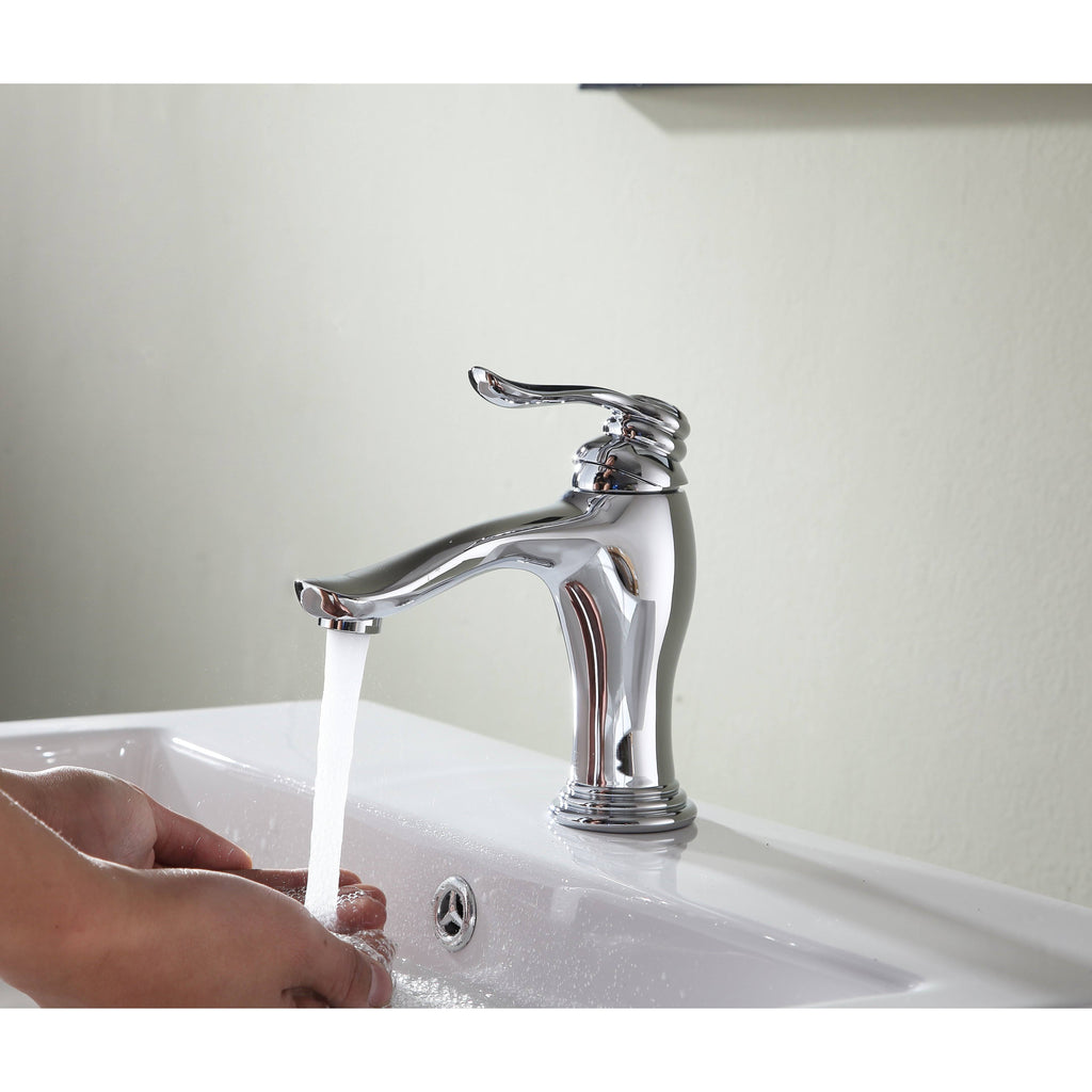 Brushed Nickel Single Hole Single Handle Bathroom Faucet Z713