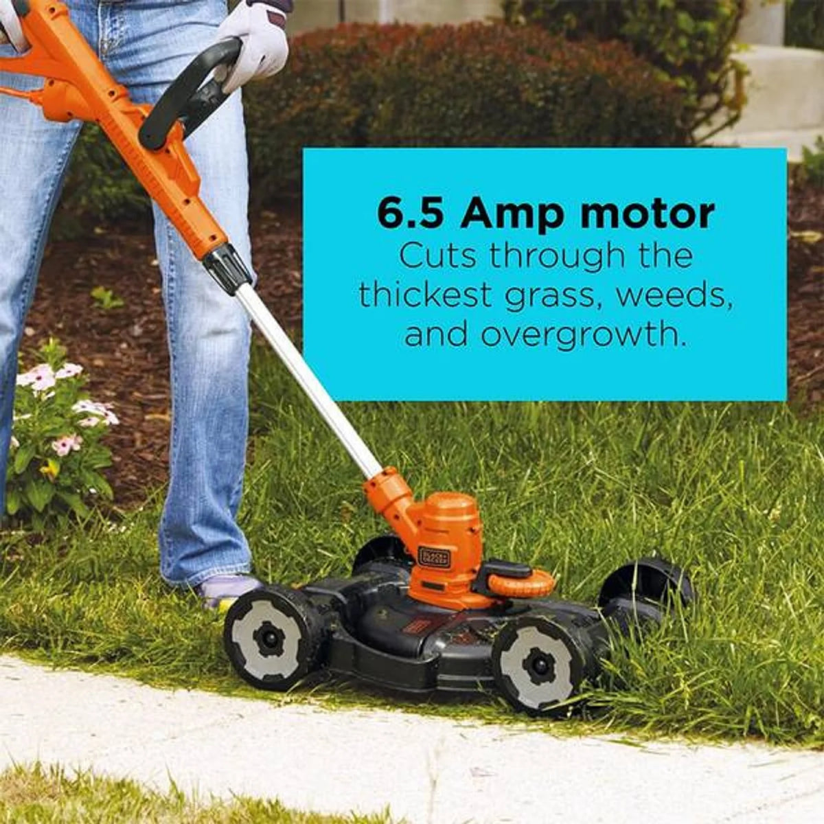 3-N-1 6.5 Amp String Trimmer, Edger & Mower B203