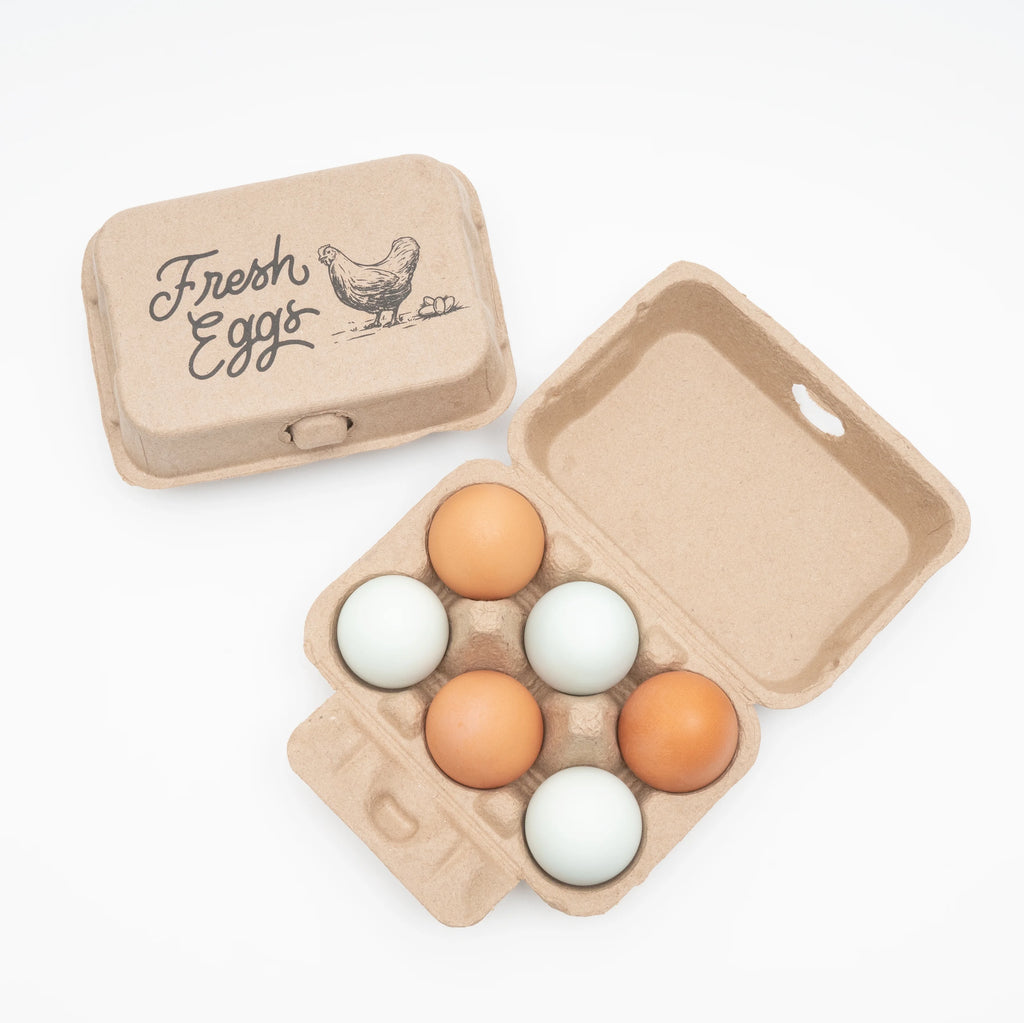 Half Dozen Egg Cartons 30-Pack 2x3 Biodegradable Recycled Pulp N492