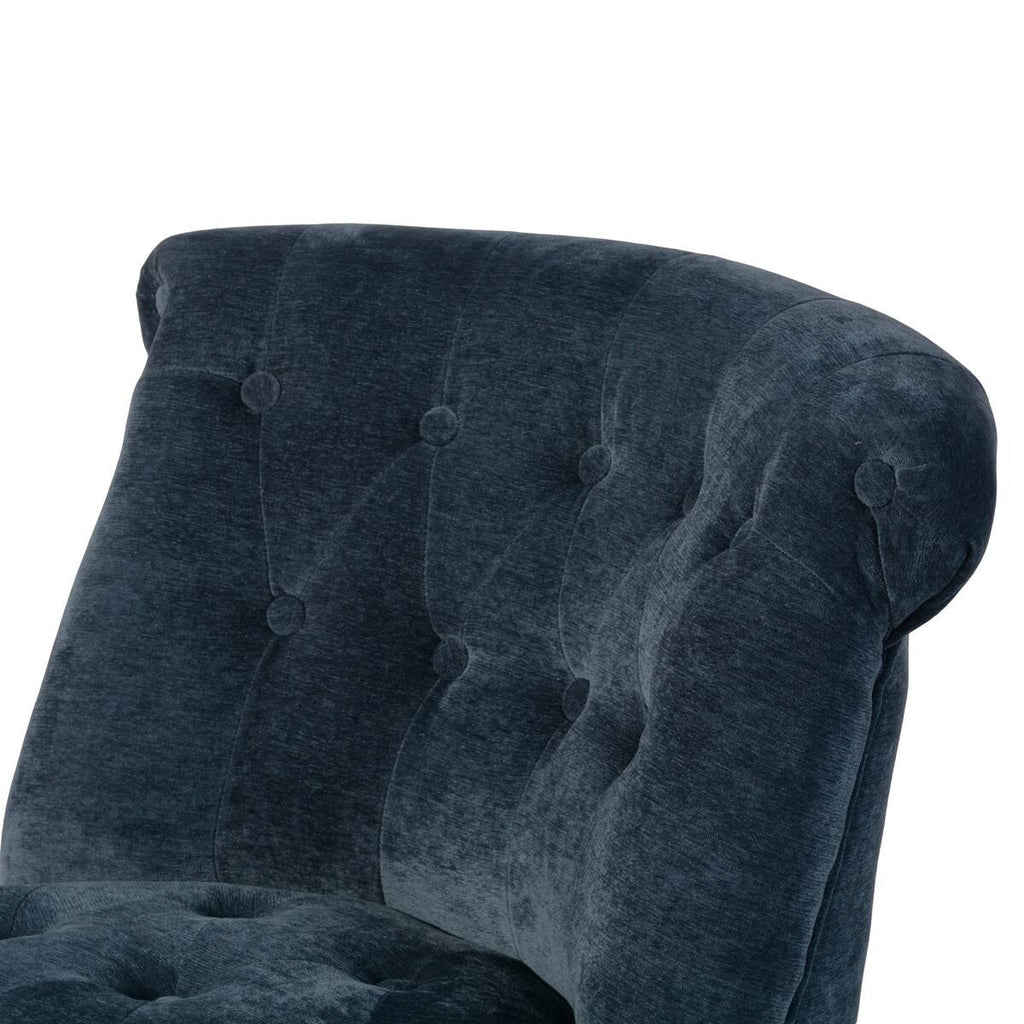 Blue Velvet Upholstered Task Chair K40481