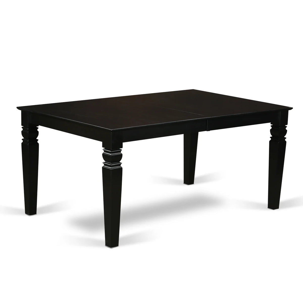 Black Leather Seat 7-piece Wood Dining Set P956314