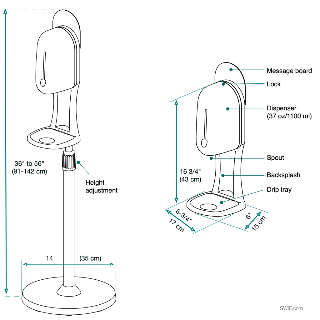 Automatic Hand Sanitizer Station M56550