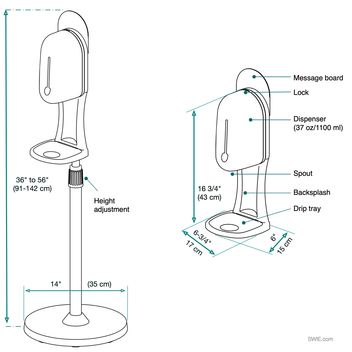 Automatic Hand Sanitizer Station M56550
