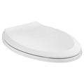 White Slow Elongated Closed Front Toilet Seat Z3568