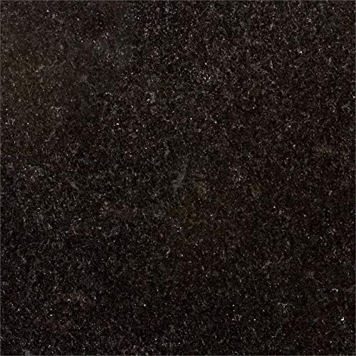Solid Black Granite Top Kitchen Cart W963364