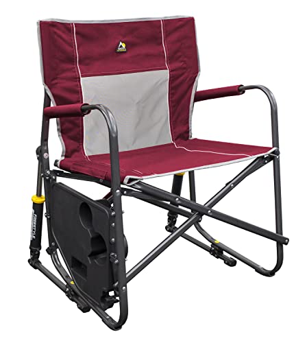 Folding Rocking Camp Chair with Side Table U385398