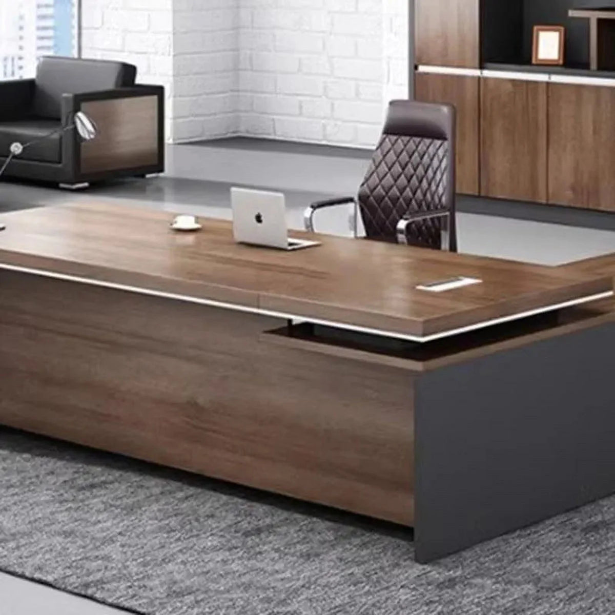 Corner Computer Desk with Storage C7284