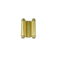 4x22 Square Corner Mortise Double Action Spring Door Hinge Bright Brass K42808