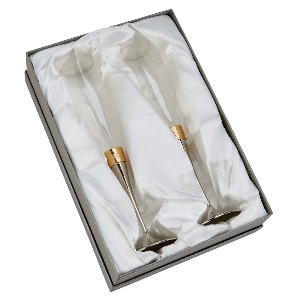 10.5 in. Hammered Flutes - Pair - Gold K561
