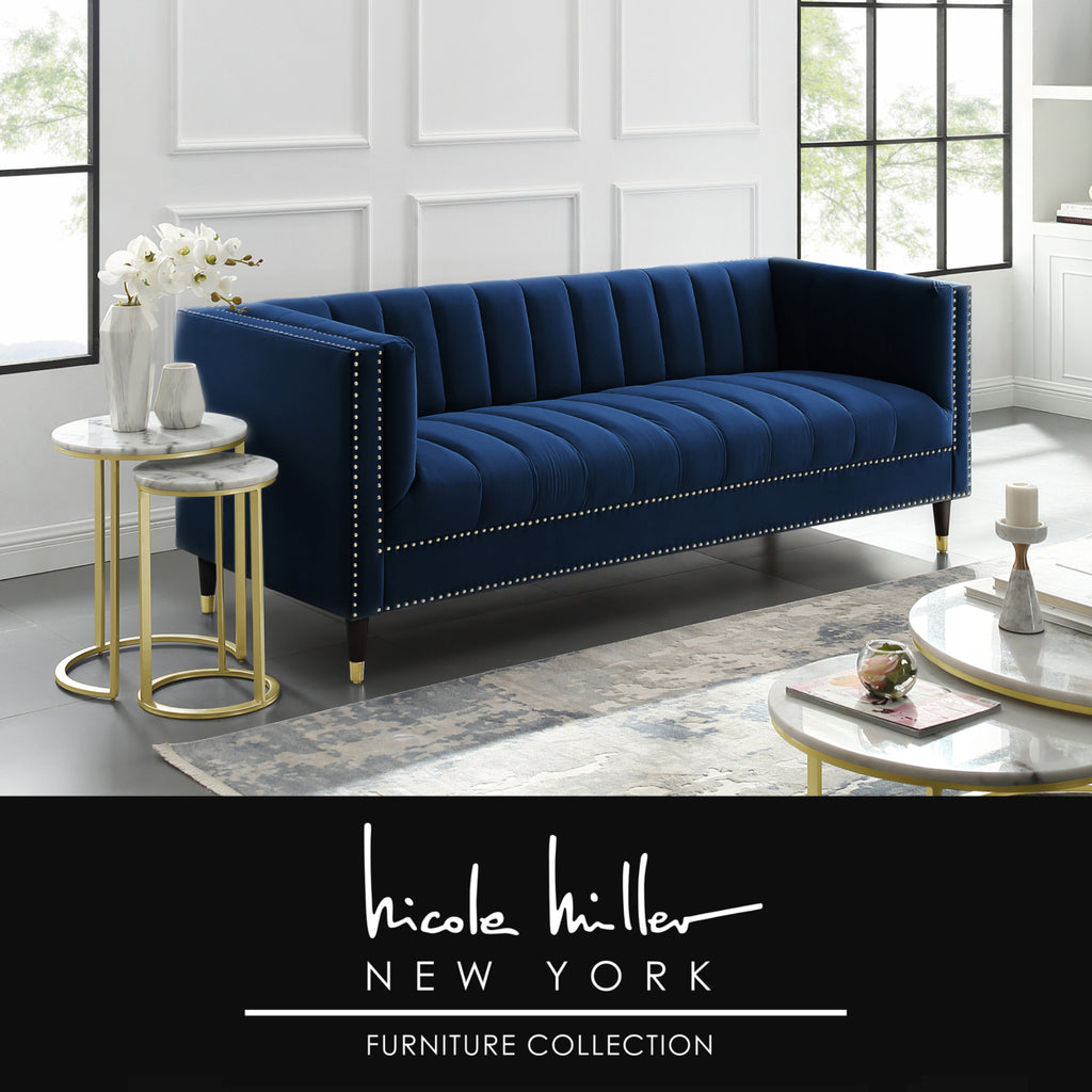 Velvet Club Chair or Sofa with Metal Legs N3960