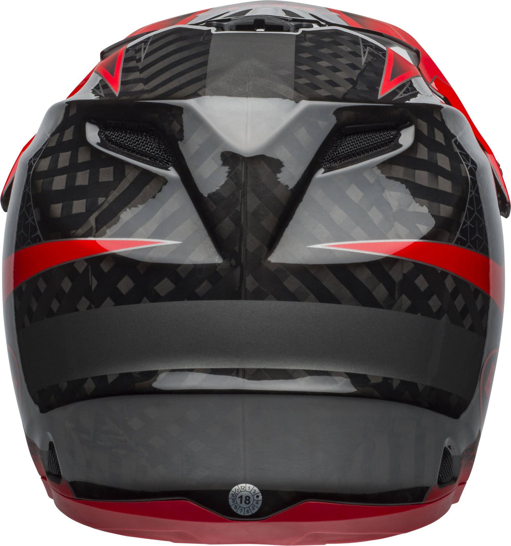 Matte Black/White Full-9 Helmet B678