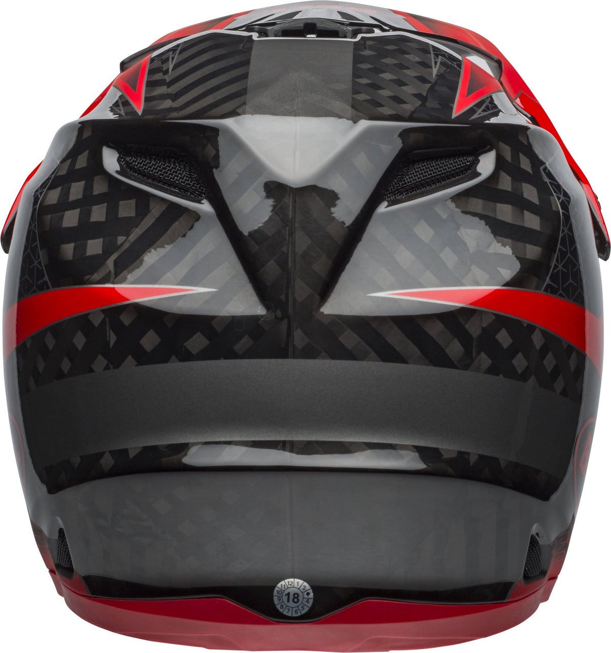 Matte Black/White Full-9 Helmet B678