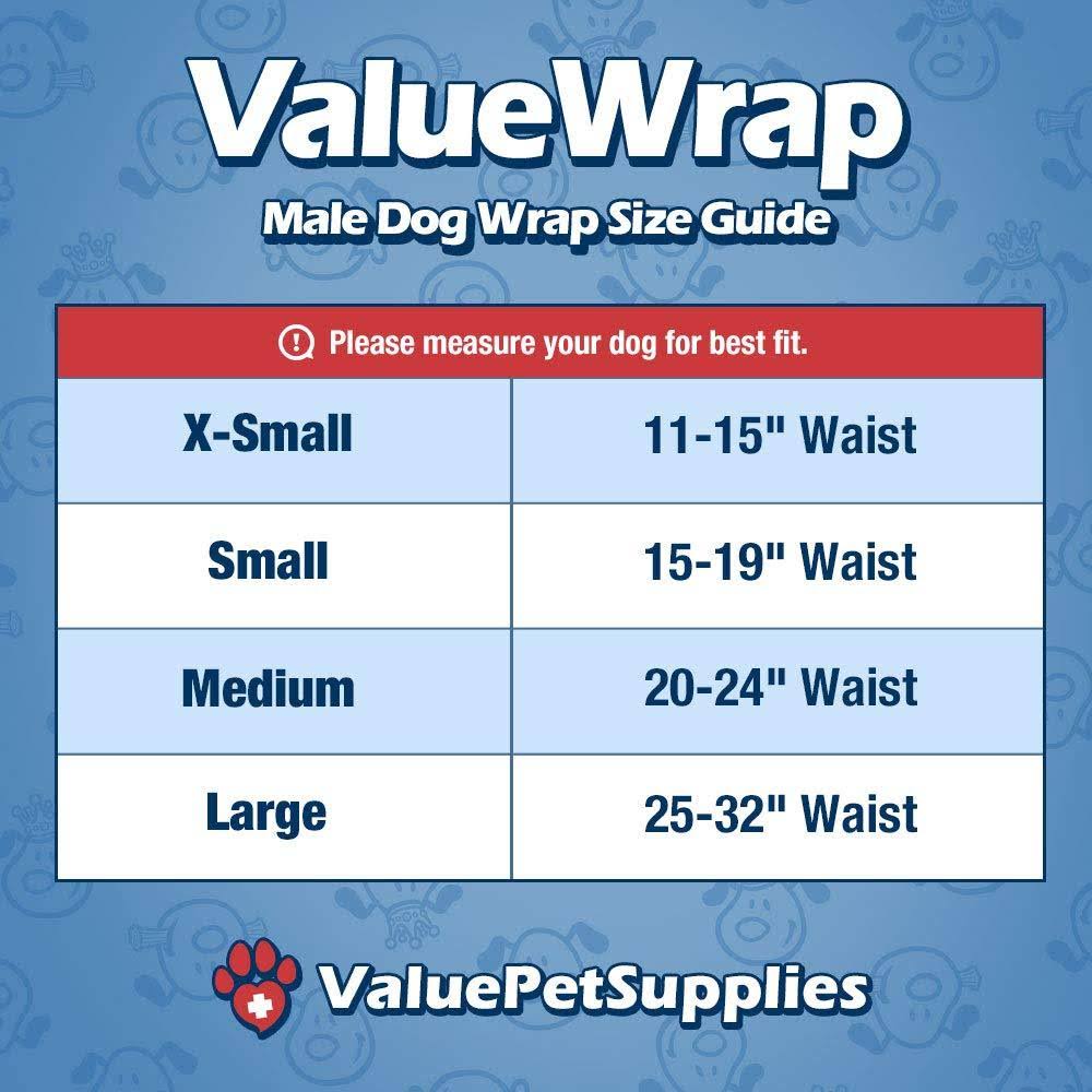 Disposable Male Dog Diapers, 1-Tab Small, 288 Count A2338