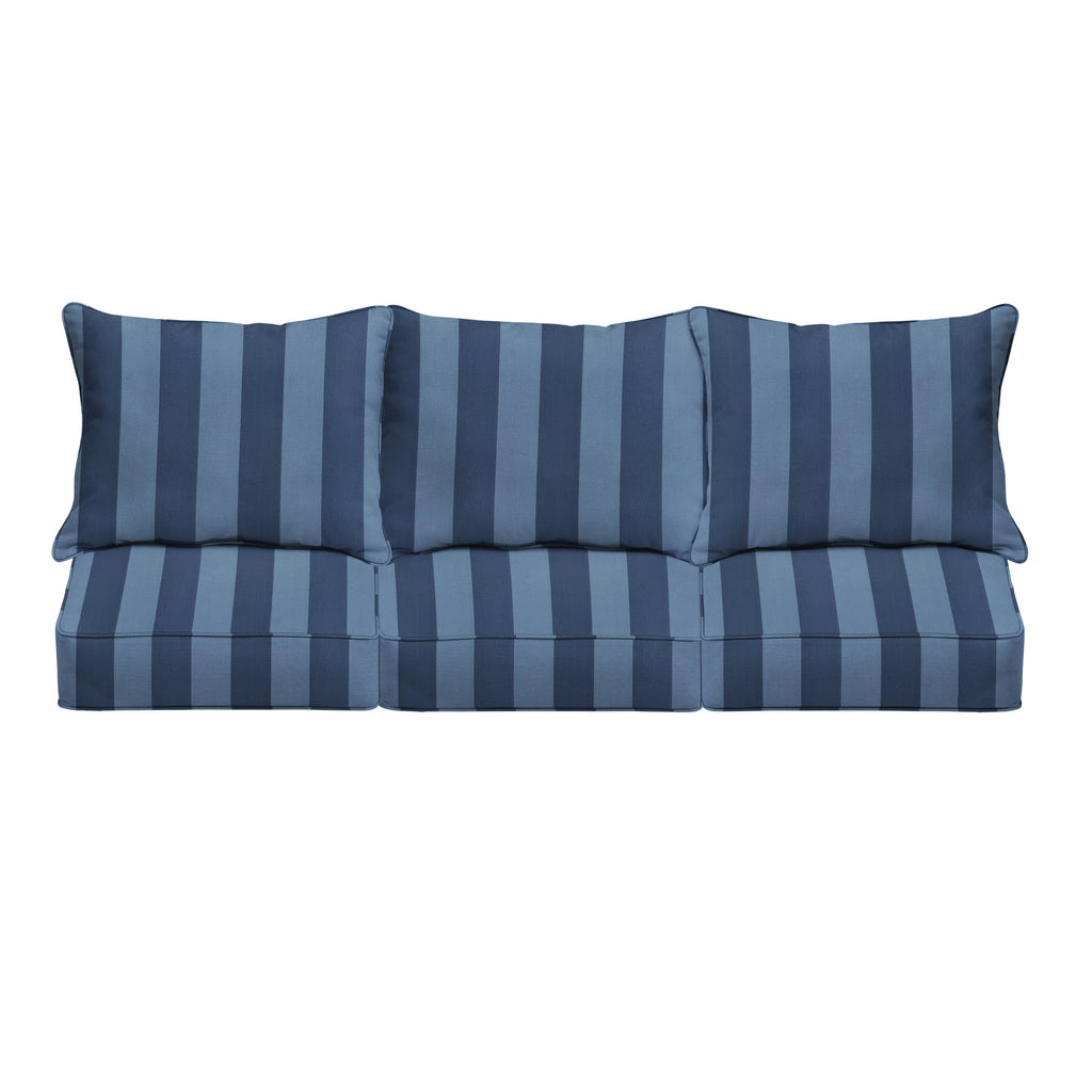 Capri Indoor/Outdoor Deep Seating Sofa Pillow and Cushion Set E560712