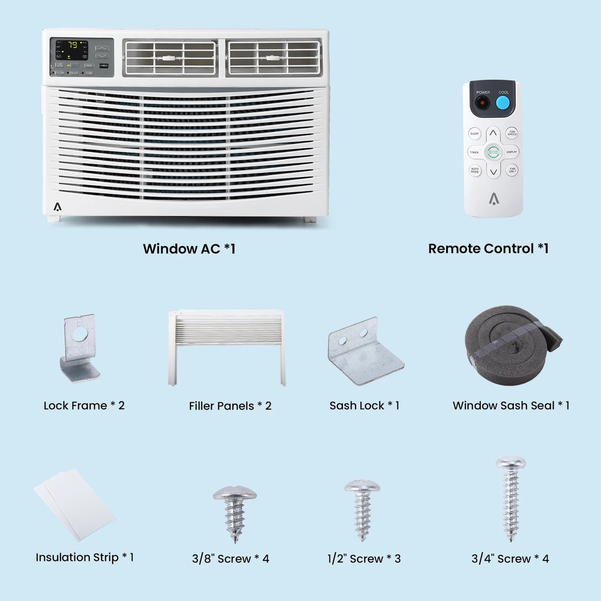 8,000 BTU Smart Window Air Conditioner B49311
