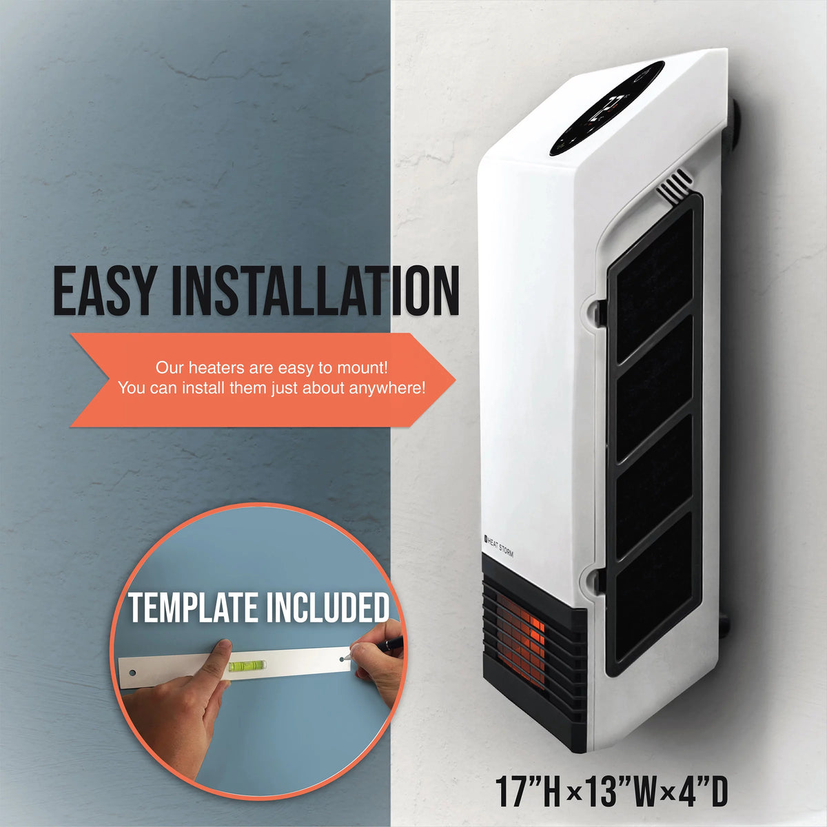 1000 Watt Wall Mount Infrared Heater Q223