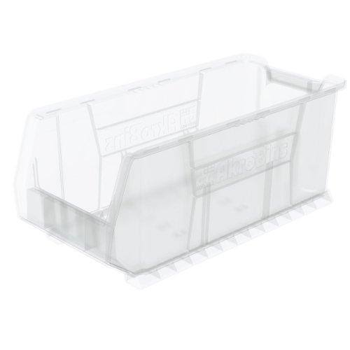 Grey Plastic Stacking Storage, Case of 4 O7285