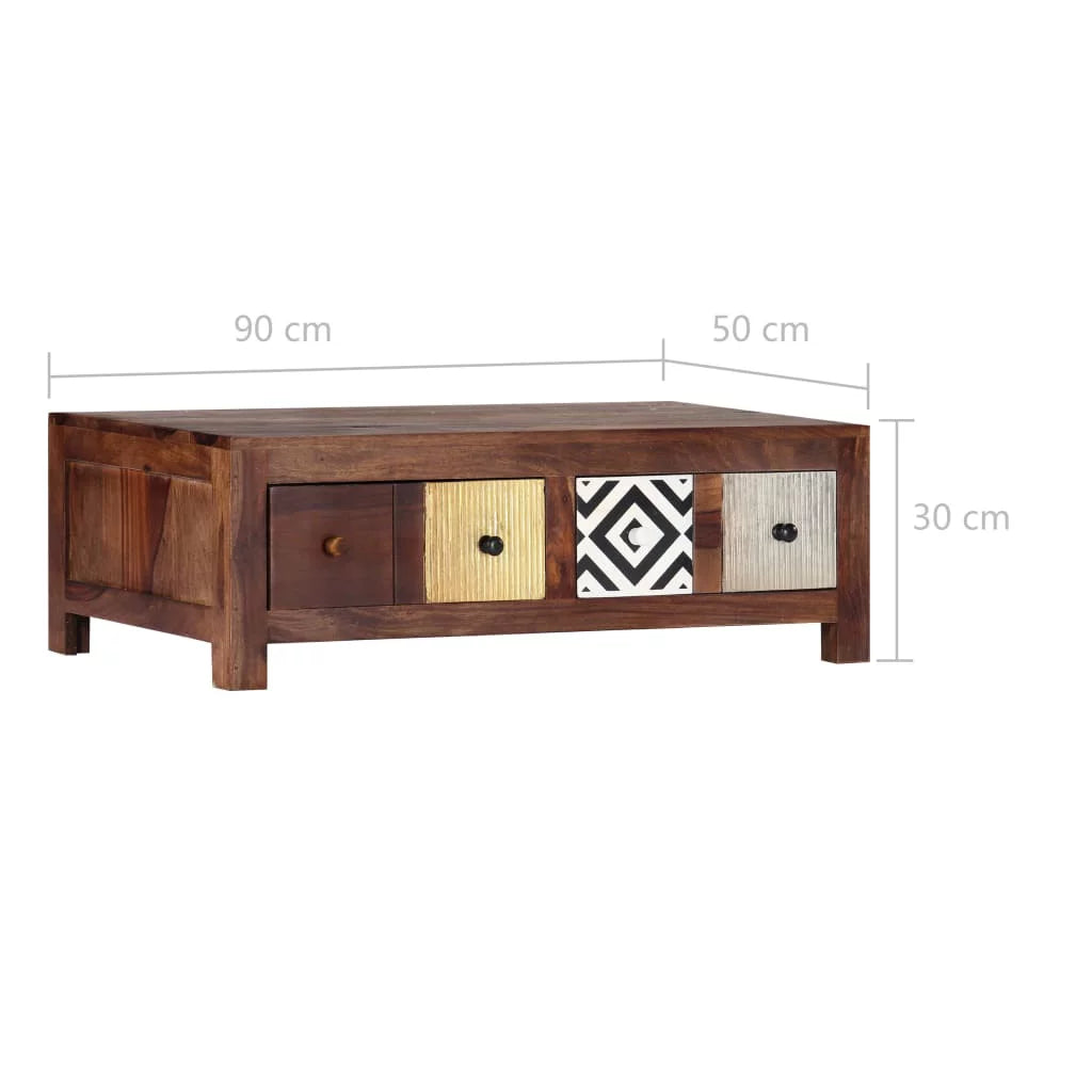 Coffee Table Solid Sheesham Wood W874526