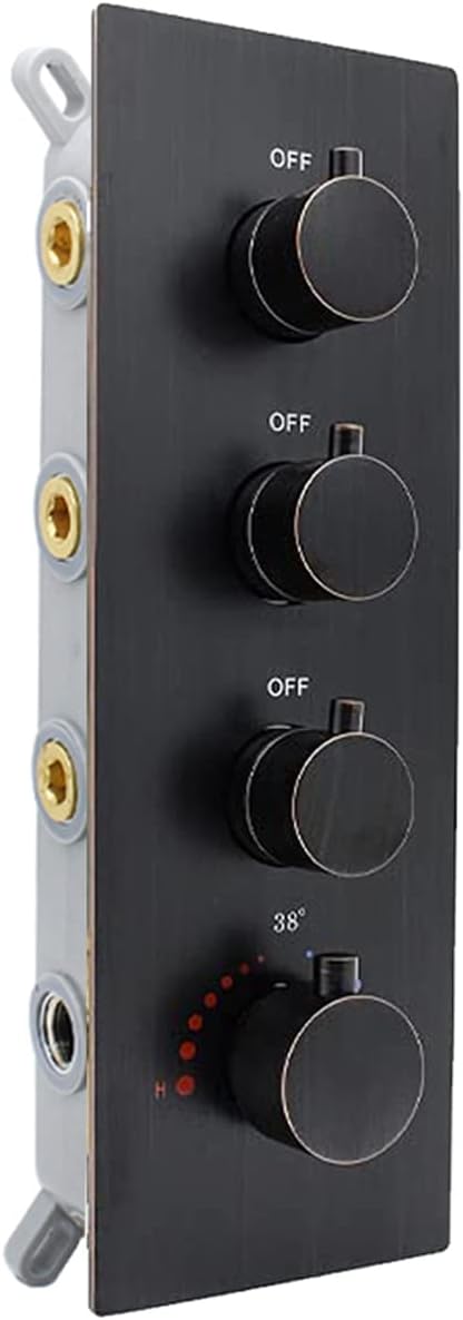 Chrome 3 Outlet Thermostatic Shower Valve O9710